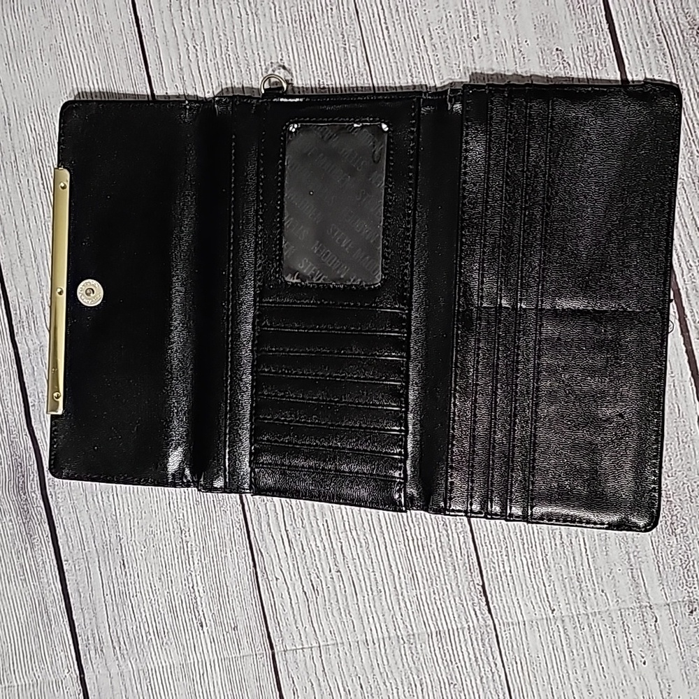 Steve Madden black leather wallet - Picture 3 of 7